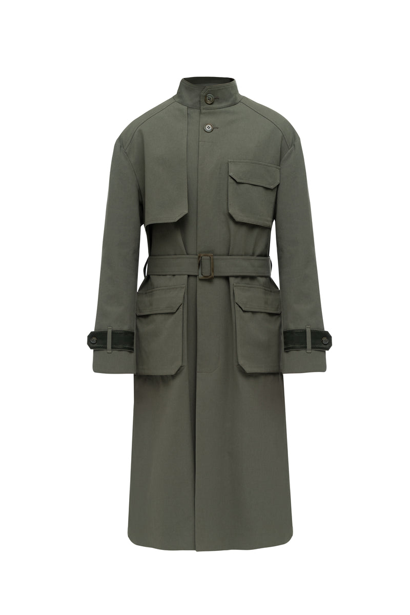 Oversized Trench coat khaki – Bakhirka Apparel