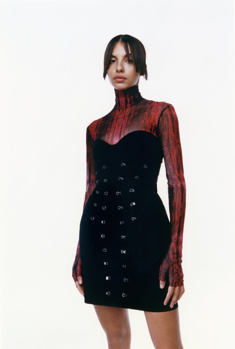 Printed long-sleeved bodysuit Bakhirka Apparel x BASEMNT street hub