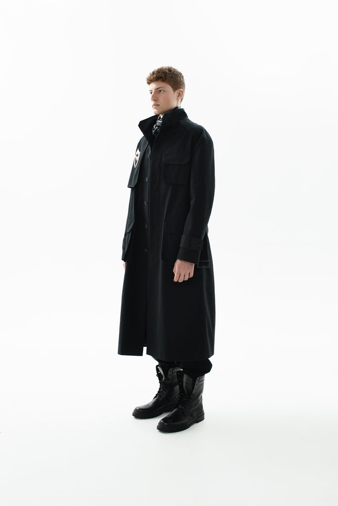 Oversized Trench coat black