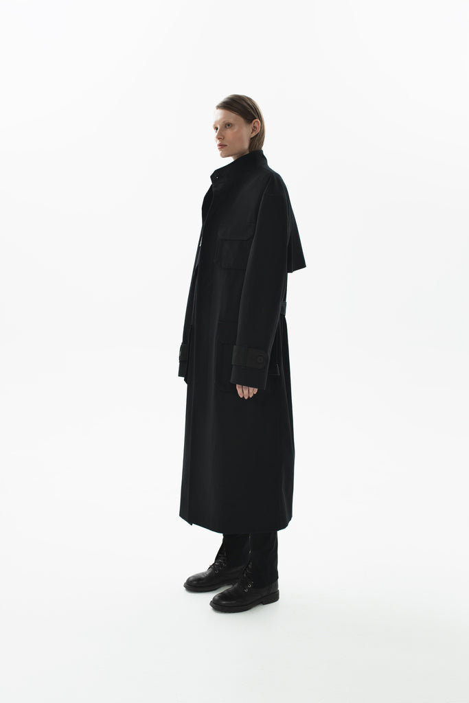 Oversized Trench coat black